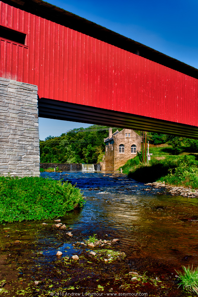 Pump House & Pine Grove Covered Bridge (1864)