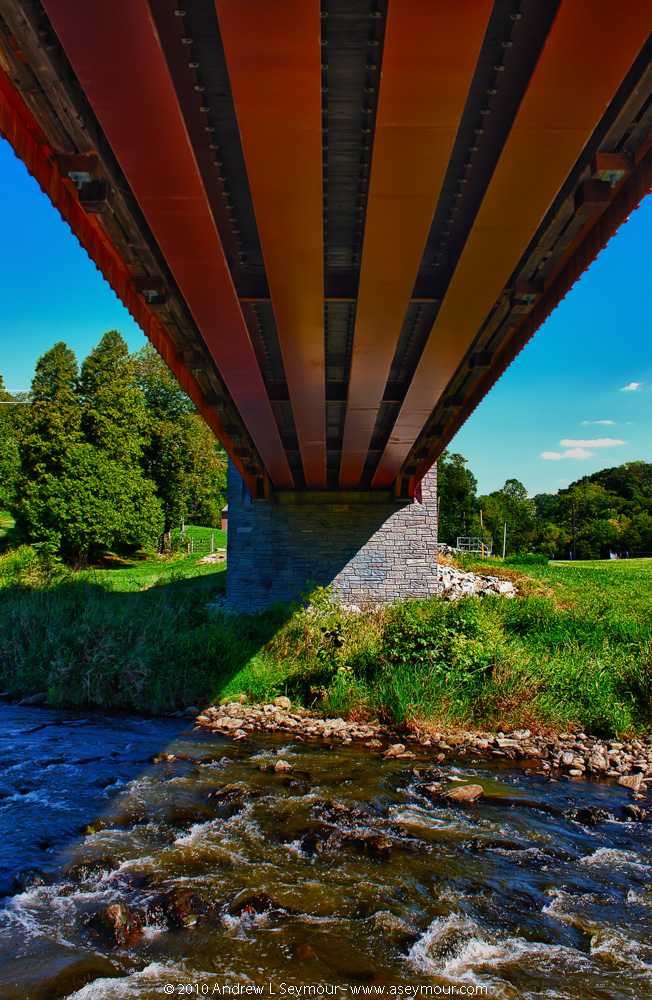 Looking Underneath Pine Grove Covered Bridge (1864)