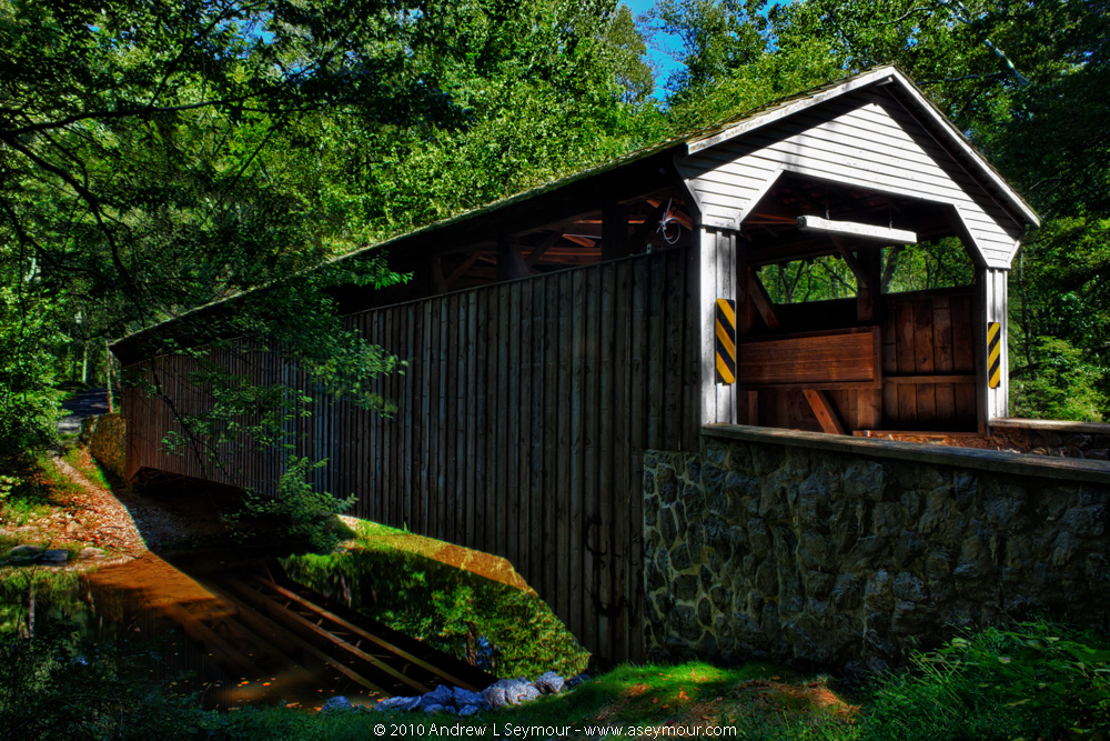 Long View of Linton Stevens Covered Bridge (1886)