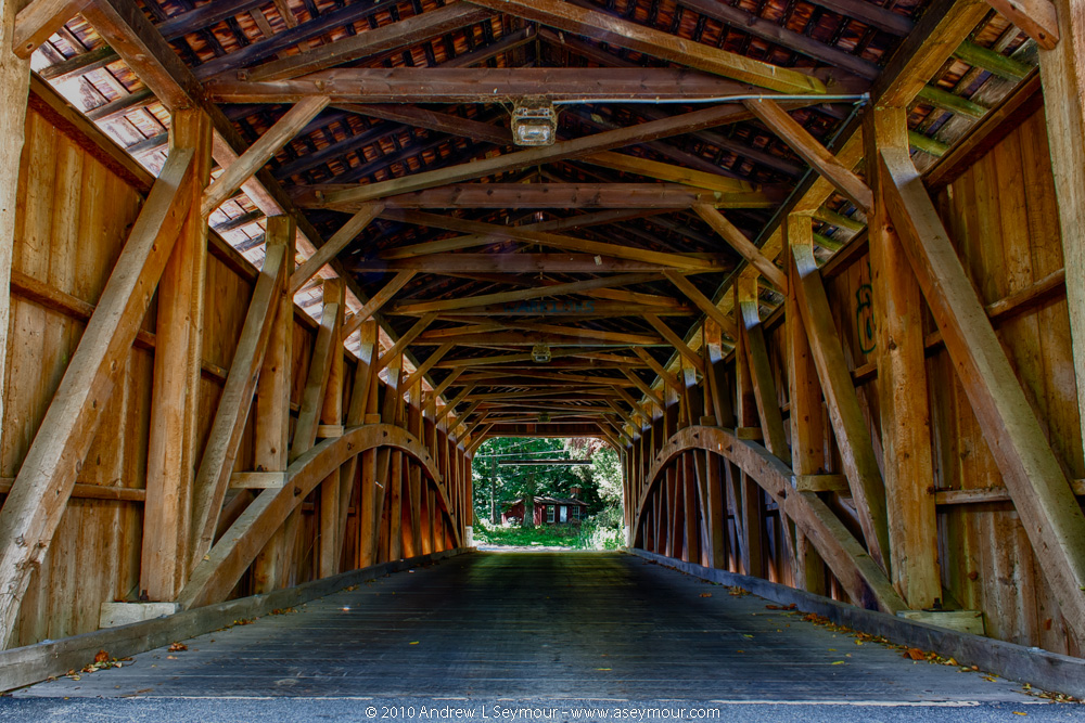 Looking through Rudolph & Arthur Covered Bridge (1886)