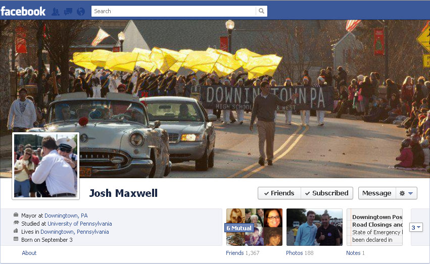 Mayor Josh Maxwell - Facebook page Mayor Josh Maxwell - Facebook page