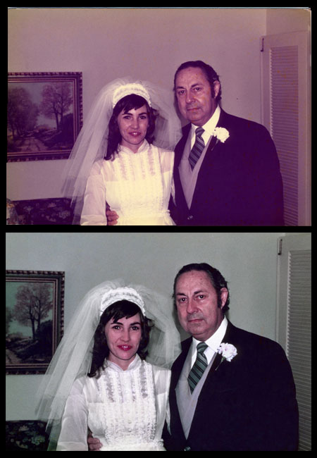 Wedding Picture Restoration (circa 1950s) Wedding Picture Restoration (circa 1950s)