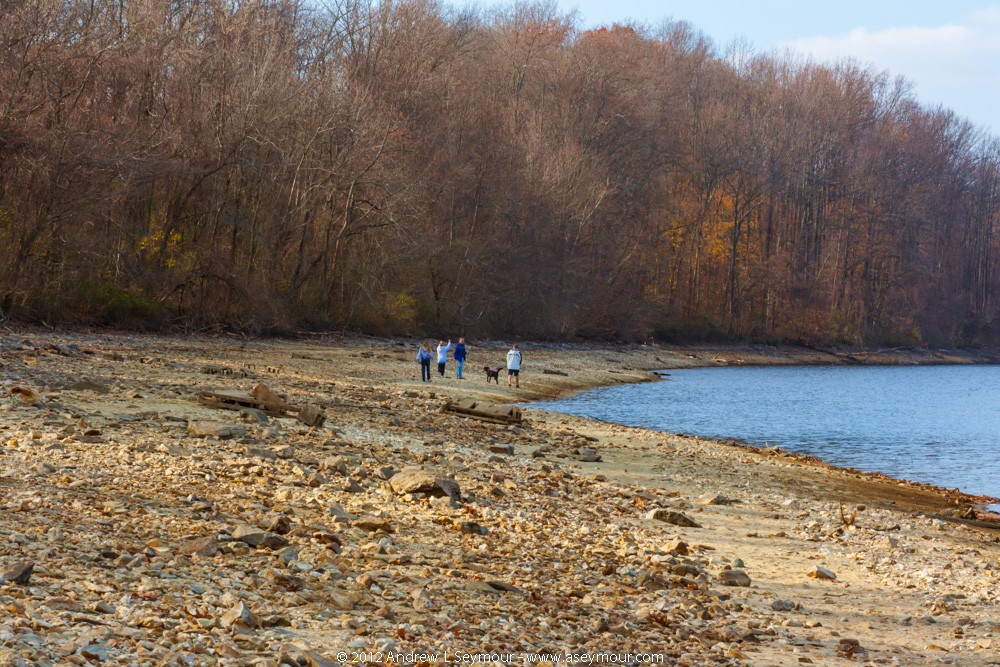The new shoreline of Marsh Creek Lake The new shoreline of Marsh Creek Lake