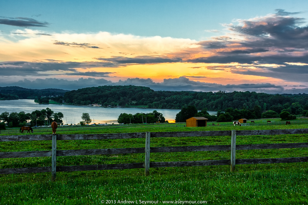 Hilltop Sunset - Super Moon 2013