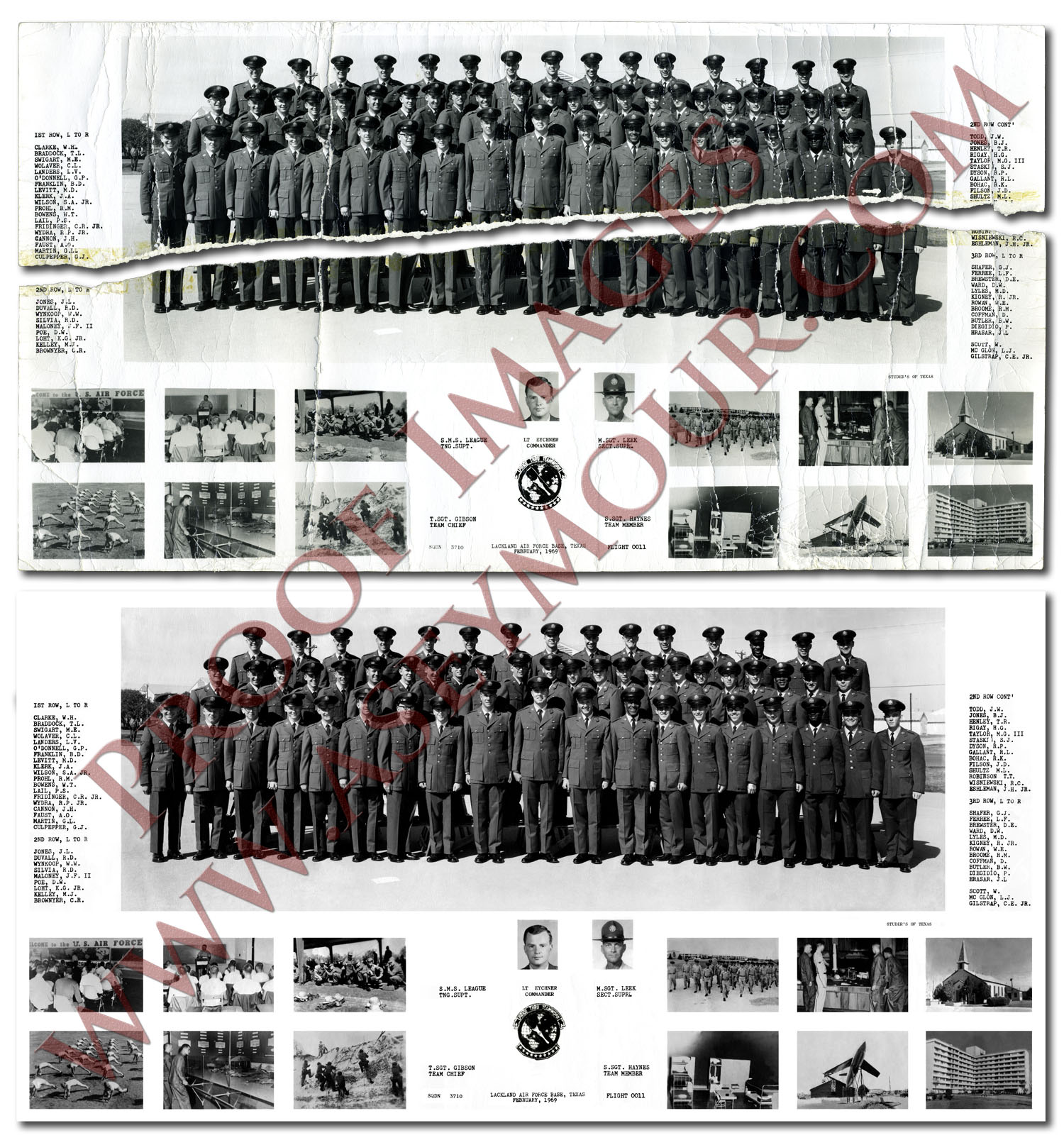 Graduating class (Sqdn 3710 - Flt 0011) - Lackland AFB - February 1969 Graduating class (Sqdn 3710 - Flt 0011) - Lackland AFB - February 1969