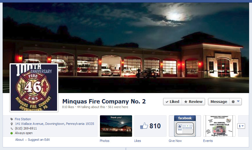 Minquas Facebook Cover Page