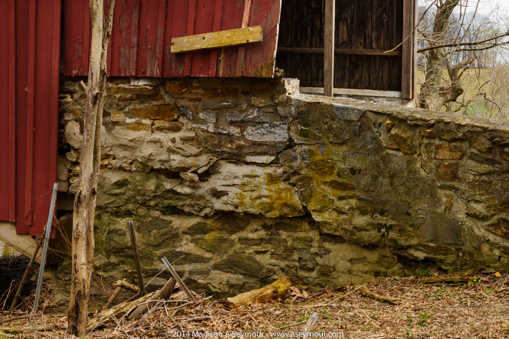 Truck damage to Speakman #1 covered bridge in Chester County PA.