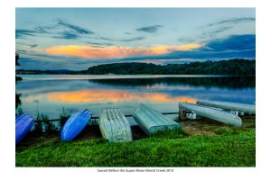 Images taken at Marsh Creek State Park during a sunset.