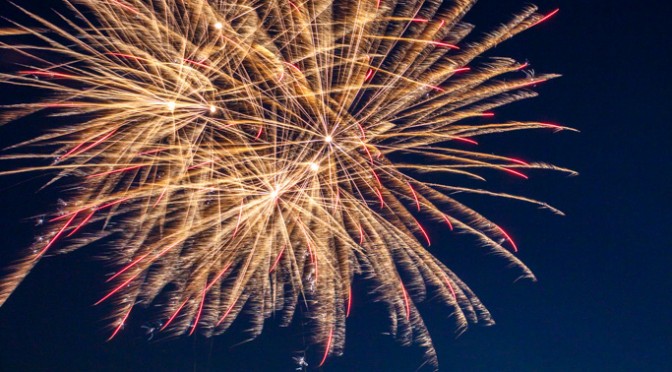 Fireworks & Super Moon